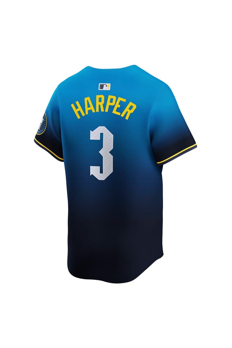 Men's Nike Bryce Harper Blue Philadelphia Phillies City Connect Limited Jersey, Alternate, color, Blue