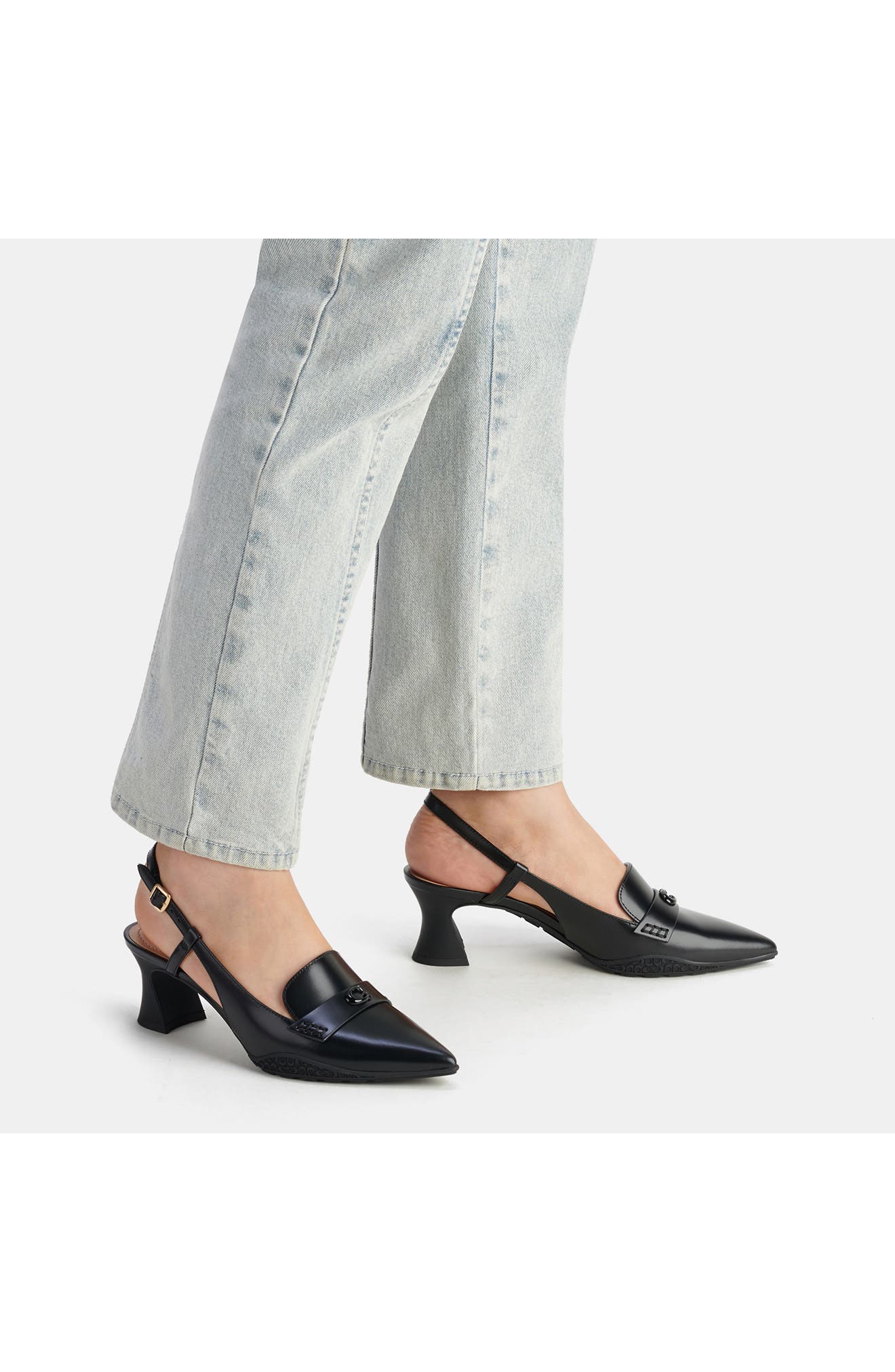 COACH Nikola Pointed Toe Slingback Pump, Alternate, color, 