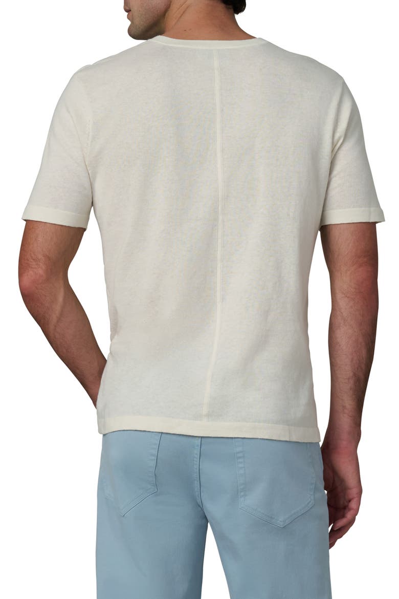 Short Sleeve Cotton Blend Henley, Alternate, color, EGRET