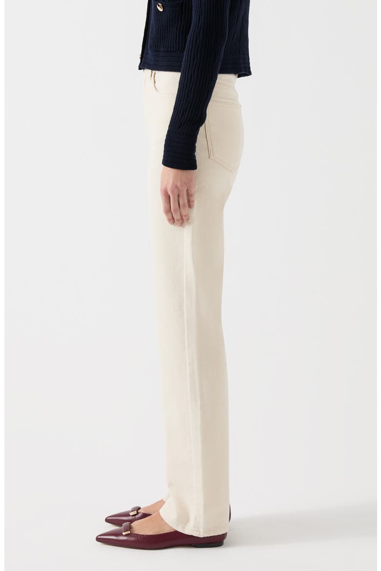 Clara Straight Leg Jeans, Alternate, color, ECRU
