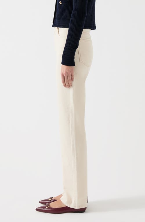 Lk Bennett Clara Straight Leg Jeans In Ecru