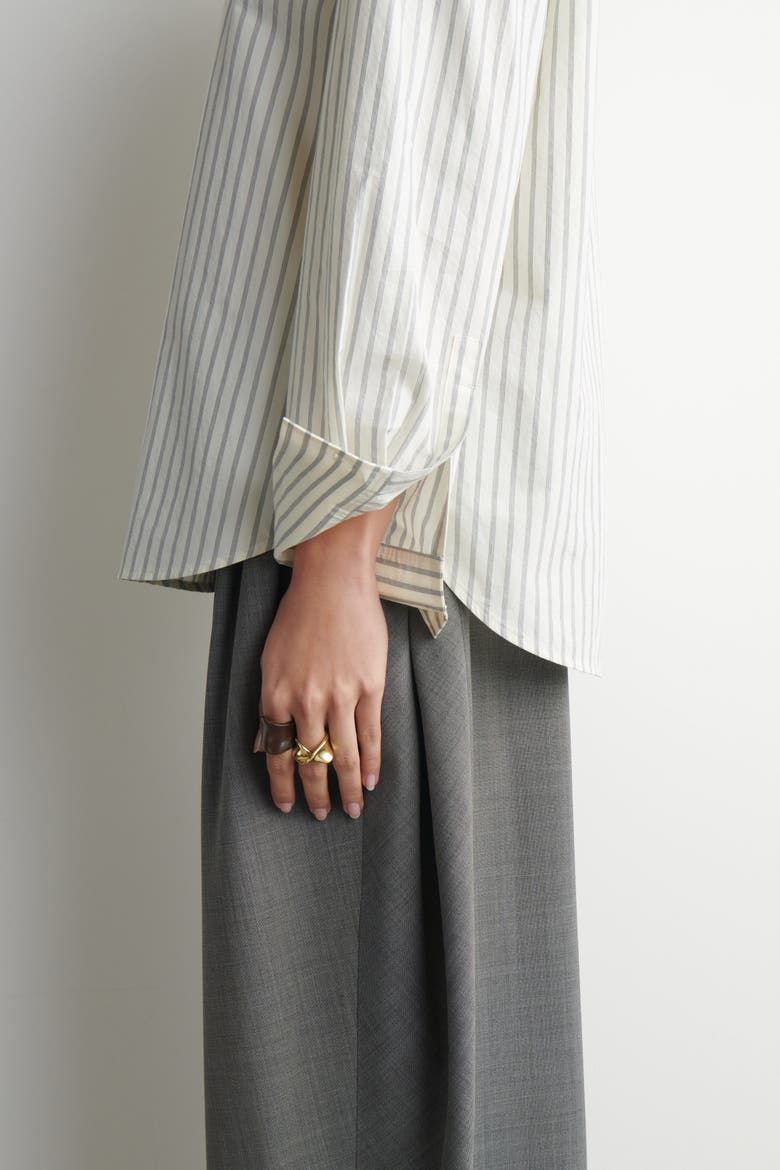 Curved Wooden Ring, Alternate, color, WALNUT