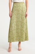 MAX STUDIO Pleated Maxi Skirt