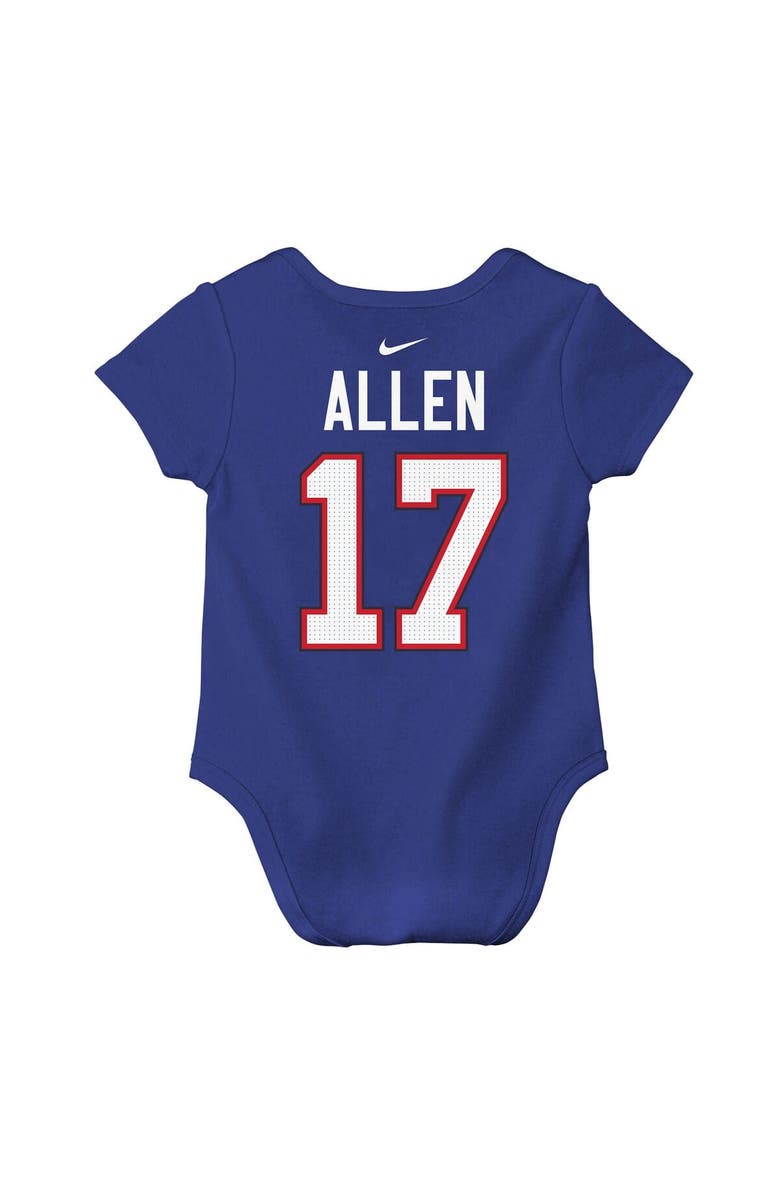 Nike Infant Nike Josh Allen Royal Buffalo Bills  Player Name & Number Bodysuit, Alternate, color, Royal