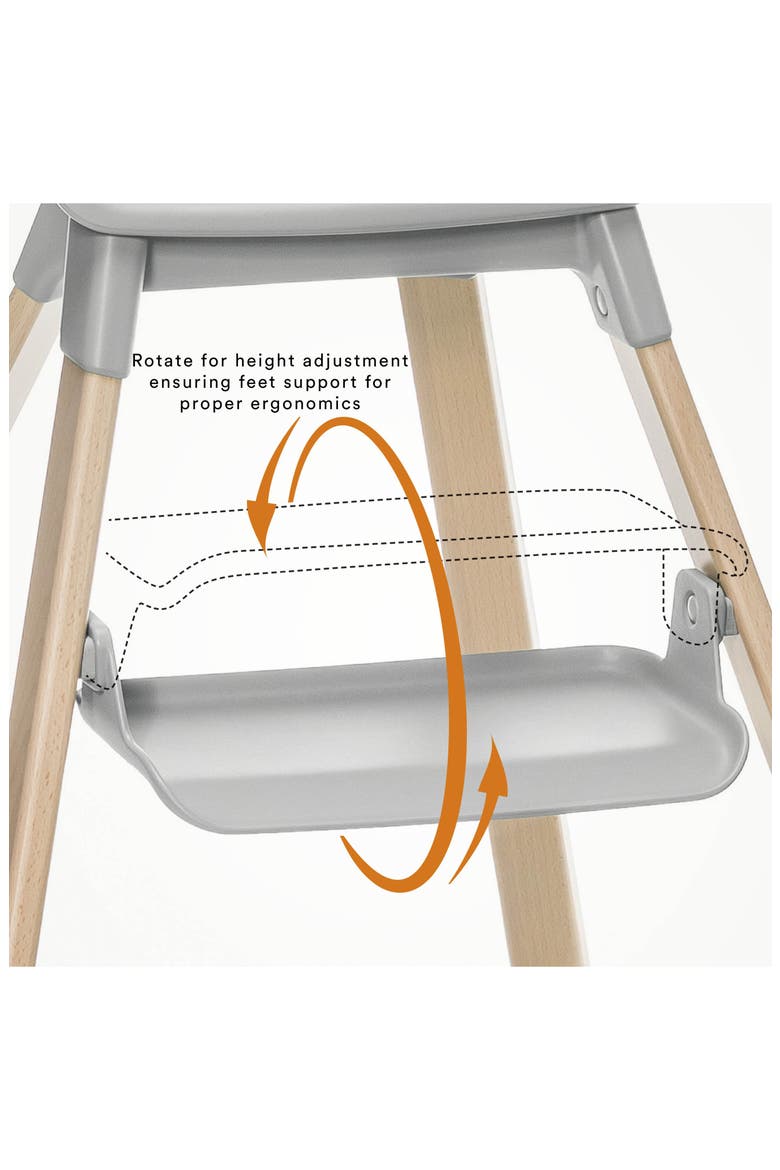 Clikk Highchair, Alternate, color, BLACK NATURAL