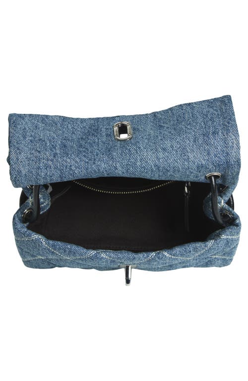 Marc Jacobs The Mini Dual Diamond Quilted Denim Shoulder Bag