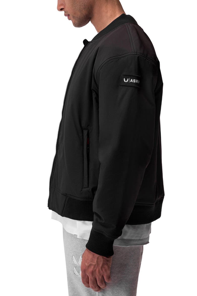 Water Resistant Insulated Bomber Jacket, Alternate, color, BLACK