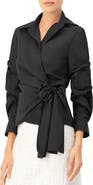 IVONNE Long Sleeve Wrap Shirt