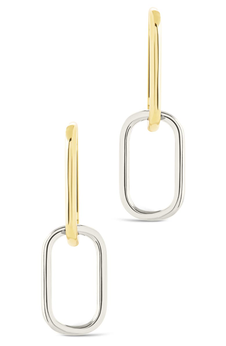 Sterling Forever Raleigh Link Drop Earrings, Alternate, color, Gold