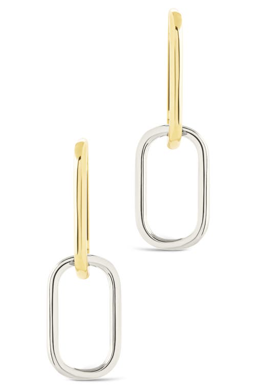 Sterling Forever Raleigh Link Drop Earrings In Gold