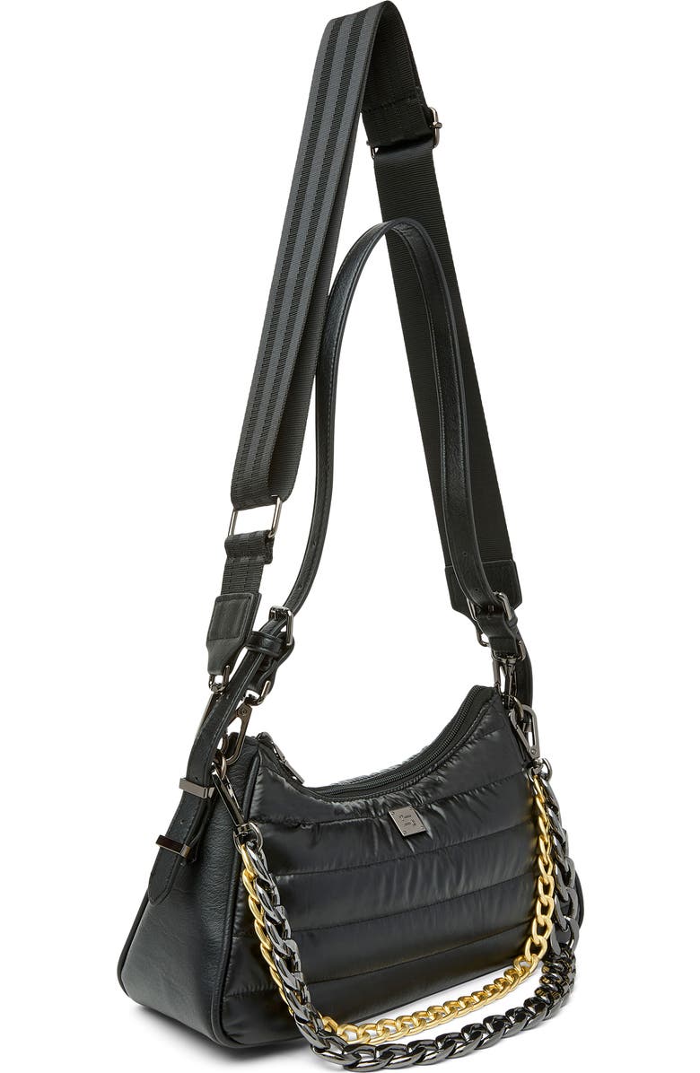 THINK ROYLN Cosmopolitan Quilted Shoulder Bag, Alternate, color, Pearl Black