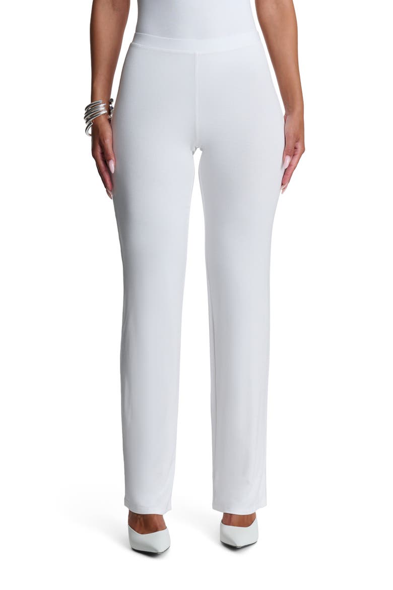 Straight Leg Pants, Main, color, WHITE