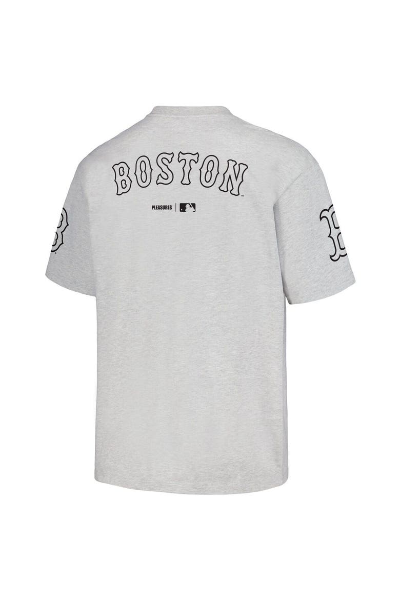 Men's PLEASURES  Gray Boston Red Sox Team T-Shirt, Alternate, color, Gray