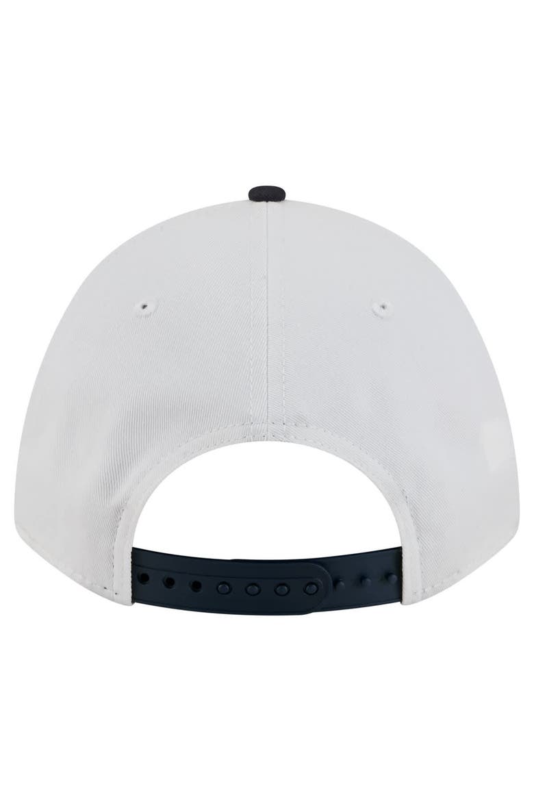 Men's New Era White/Navy Penn State Nittany Lions Arch Two-Tone Rope 9FORTY A-Frame M-Crown Adjustable Hat, Alternate, color, White