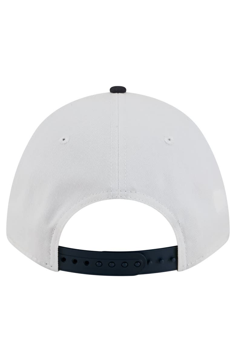 New Era Men's New Era White/Navy Penn State Nittany Lions Arch Two-Tone Rope 9FORTY A-Frame M-Crown Adjustable Hat, Alternate, color, White