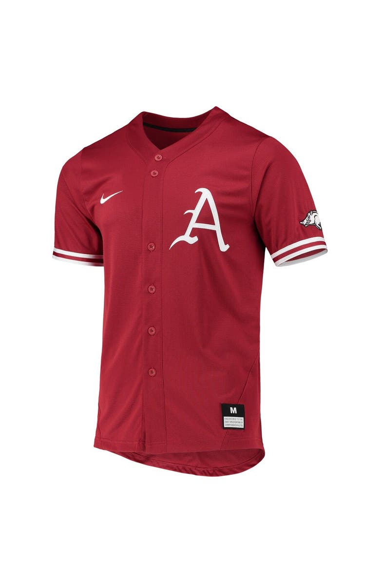 Nike Men's Nike Cardinal Arkansas Razorbacks Replica Baseball Jersey, Alternate, color, Cardinal