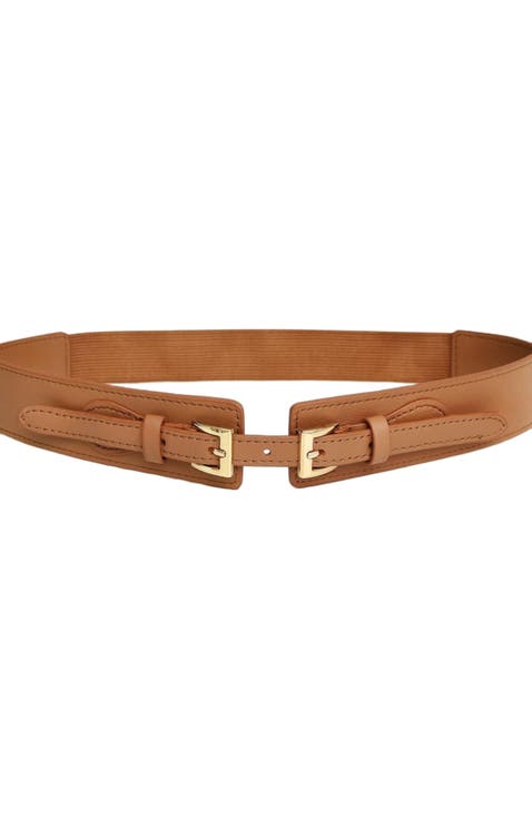 London Fog Leather Waist Belt