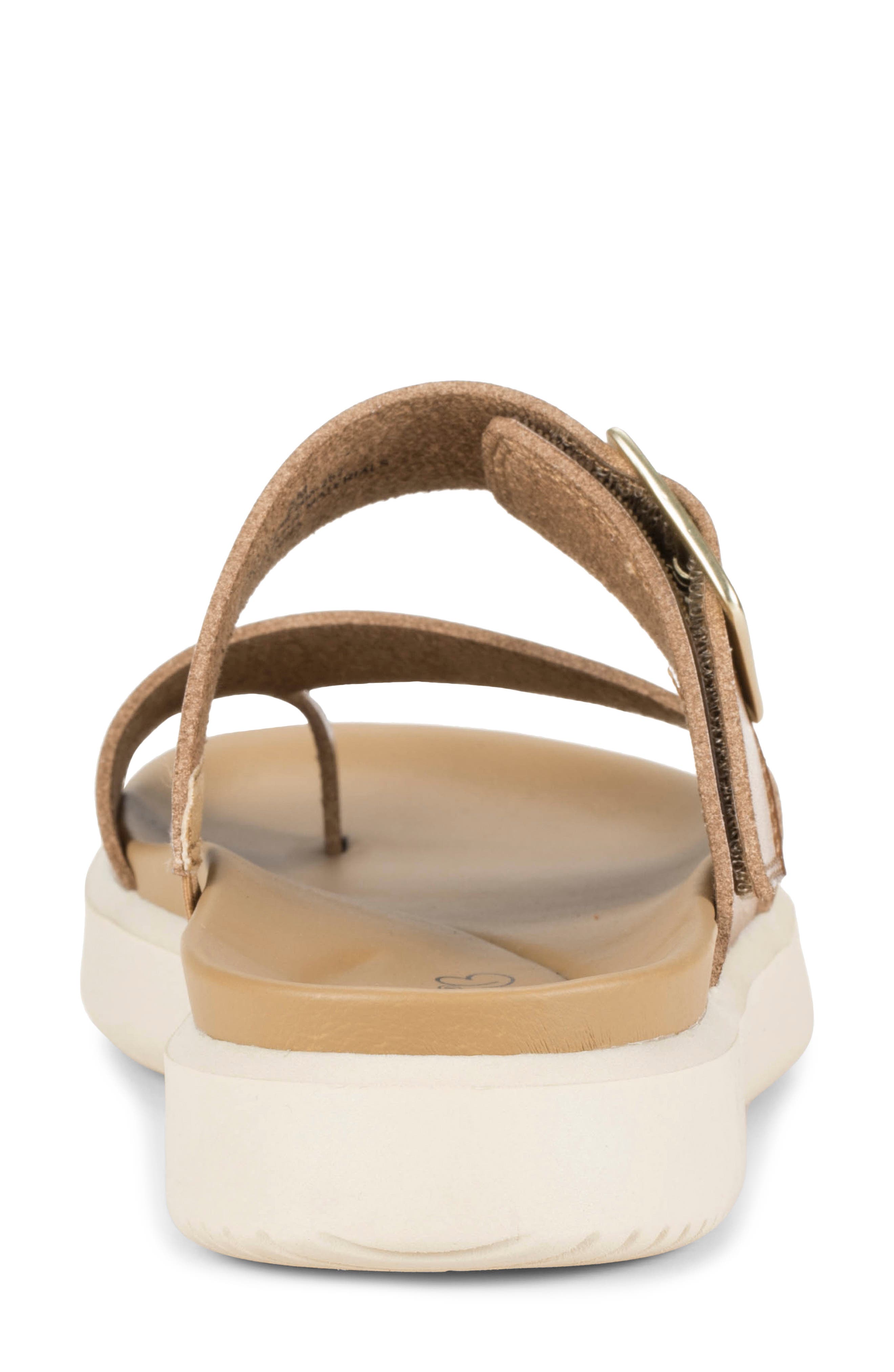 Eliza Slide Sandal, Alternate, color, DARK CARAMEL