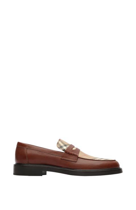 Leather Pembroke Loafers