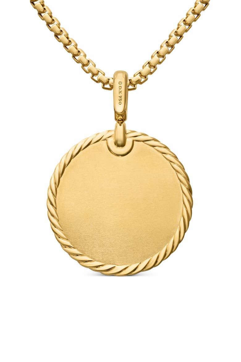 Elements Disc Pendant, Alternate, color, DIAMOND/ YELLOW GOLD
