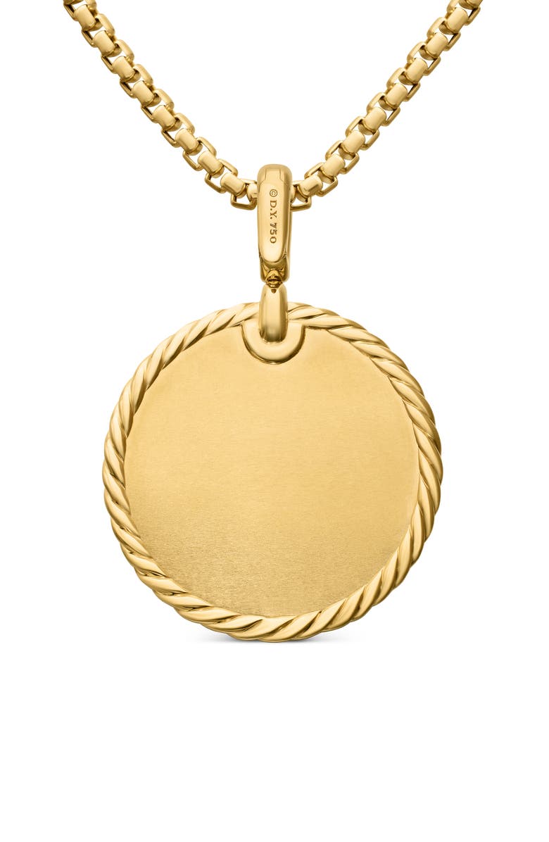 David Yurman Elements Disc Pendant, Alternate, color,