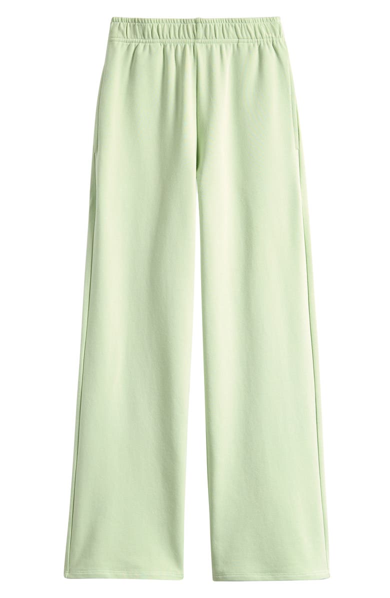 TENLY Kids' Wide Leg French Terry Pants, Main, color, Mint Fizz