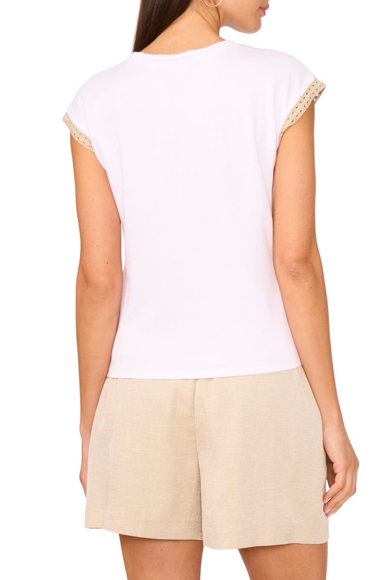 Vince Camuto Pintuck Twill Trouser Shorts, Alternate, color, 