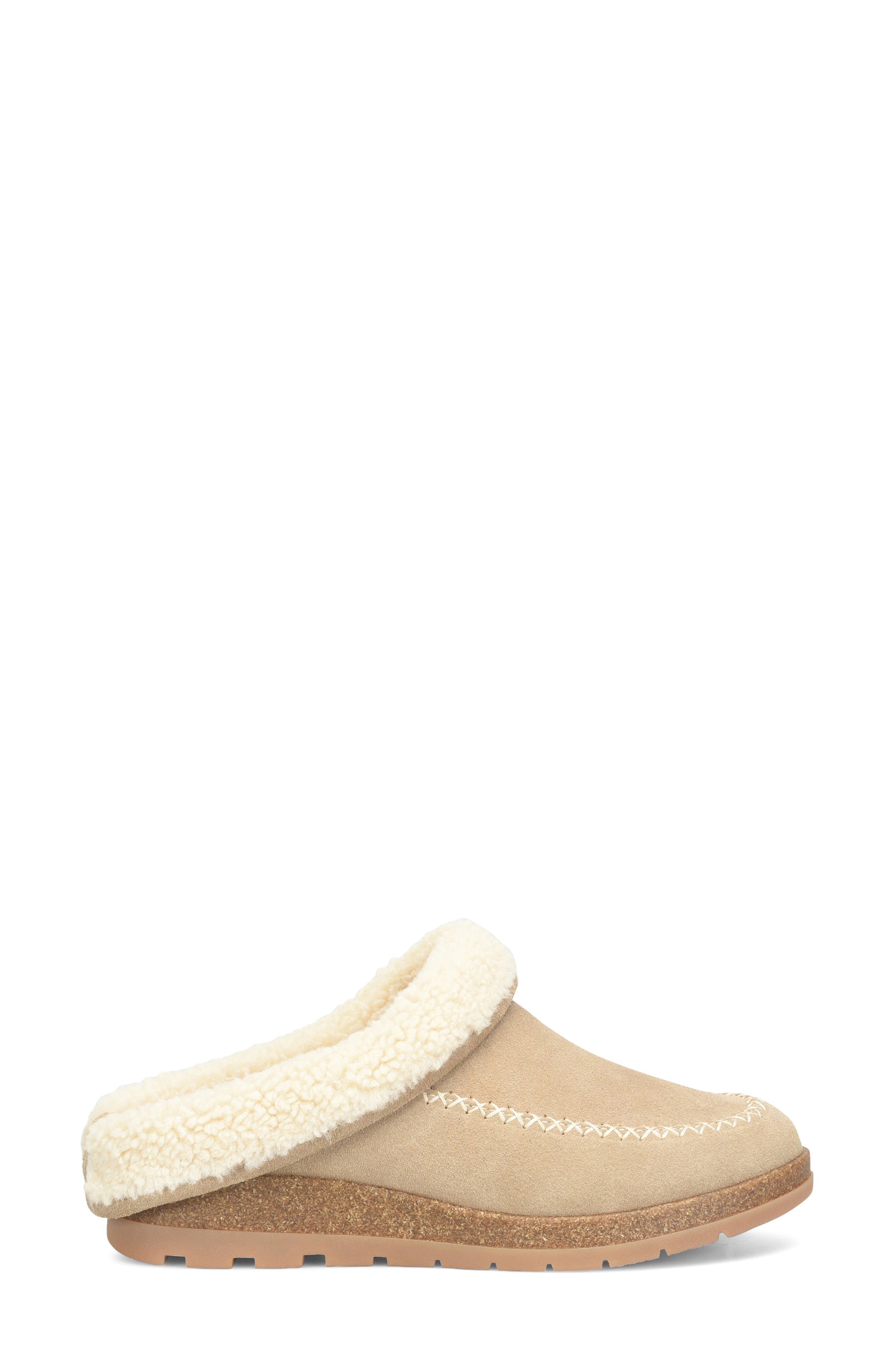 Lucy Genuine Shearling Slipper, Alternate, color, BARLEY/ CREAM