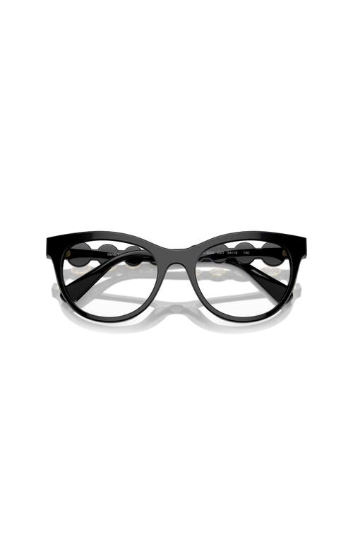 Swarovski 52mm Round Optical Glasses In Black