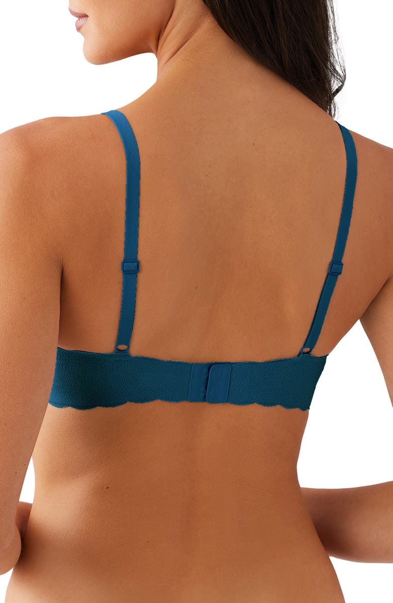 b.tempt'd by Wacoal b.wow'd Wireless Bra, Alternate, color, Moroccan Blue