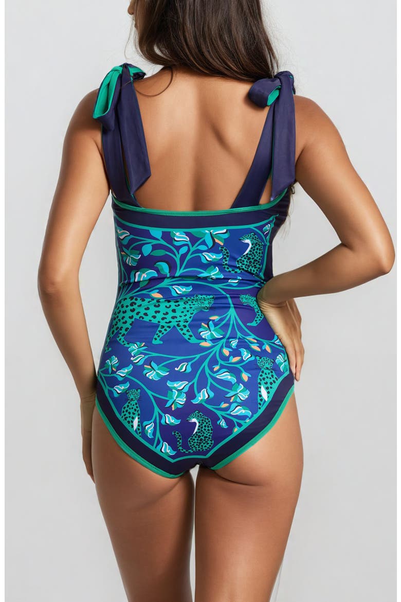 Green Wonderland Reversible One-Piece Swimsuit, Alternate, color, Green