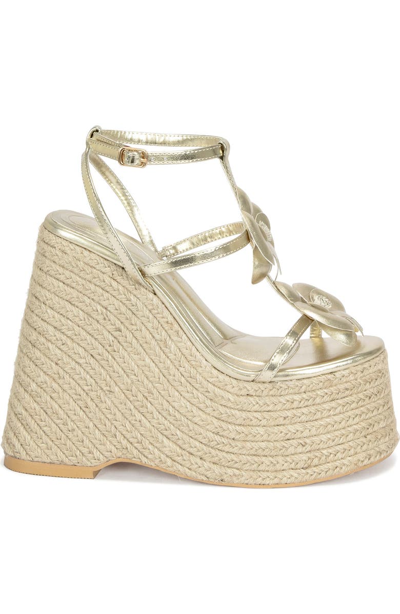 AZALEA WANG Barossa Espadrille Ankle Strap Platform Wedge Sandal, Alternate, color,