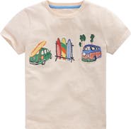 Mini Boden Kids' Linear Stitch T-Shirt
