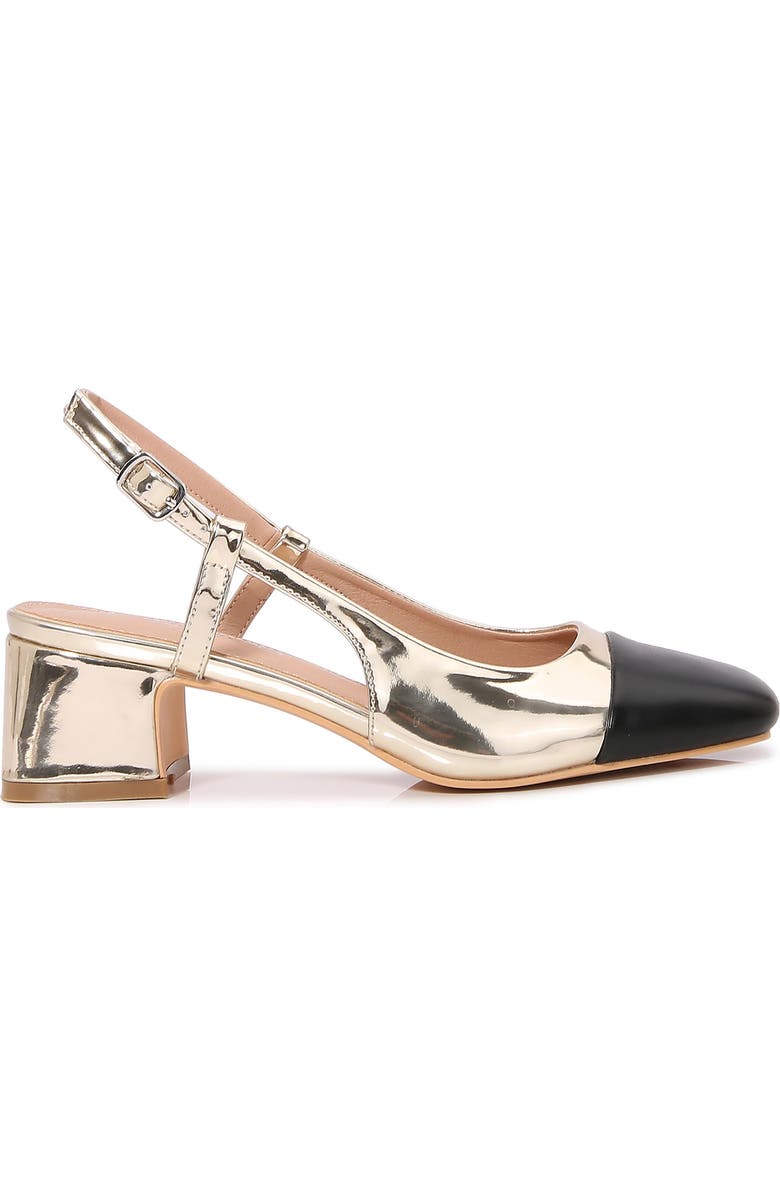 BERNESS Bethany Slingback Pump, Alternate, color, Gold