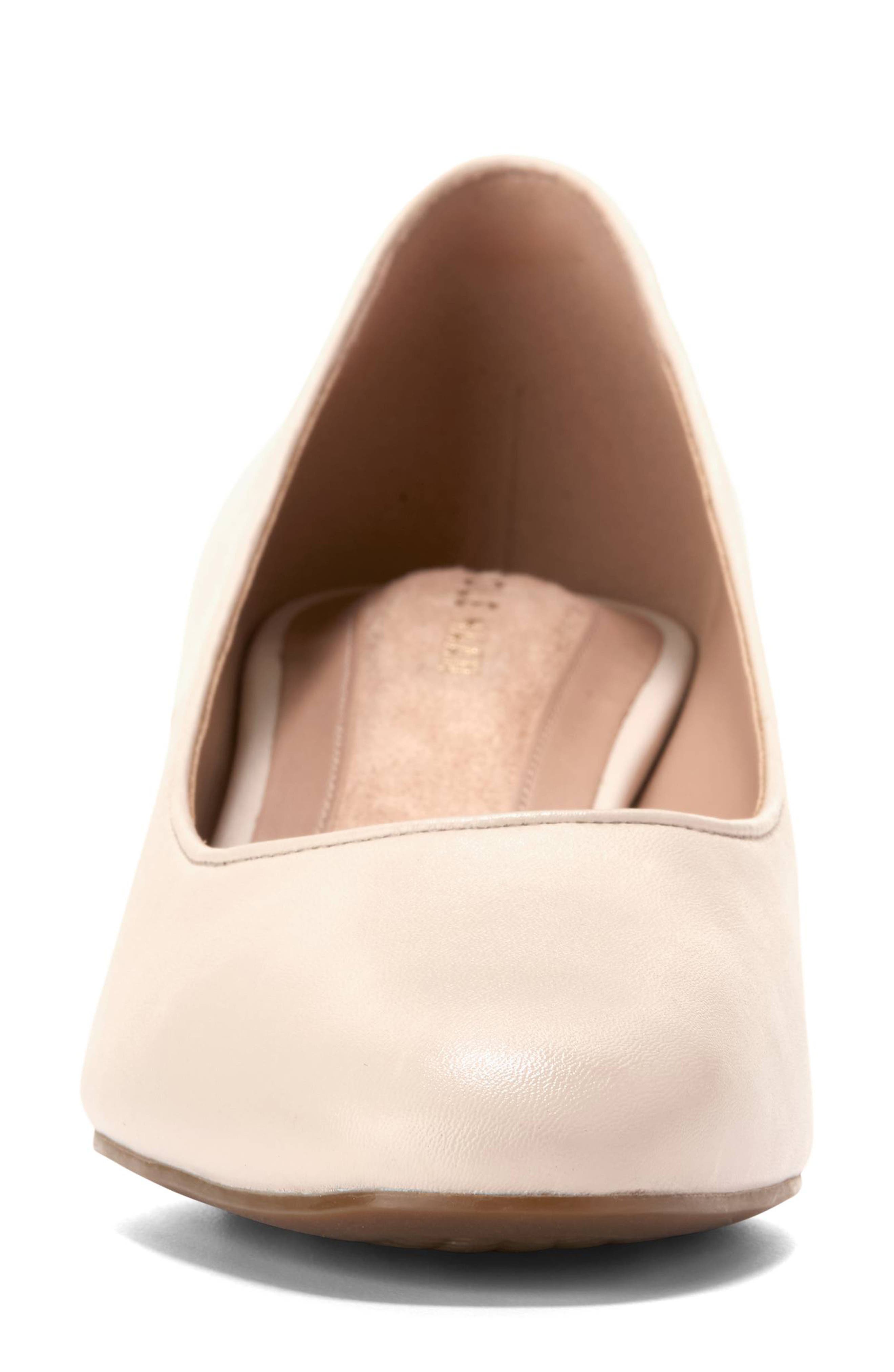 Cole Haan Go-To Shayla Block Heel Pump, Alternate, color, Sand Dollar Leather