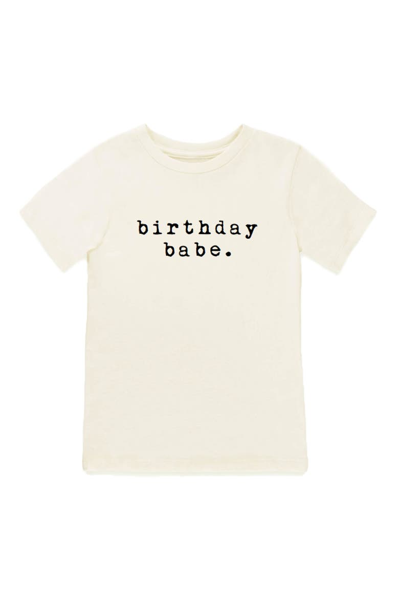 Birthday Babe Graphic Organic Cotton T-Shirt, Main, color, NATURAL