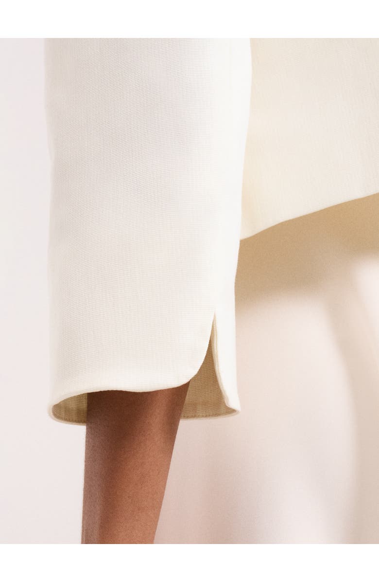 Phase Eight Tailored Cropped Round Neck Jacket, Alternate, color, Cream