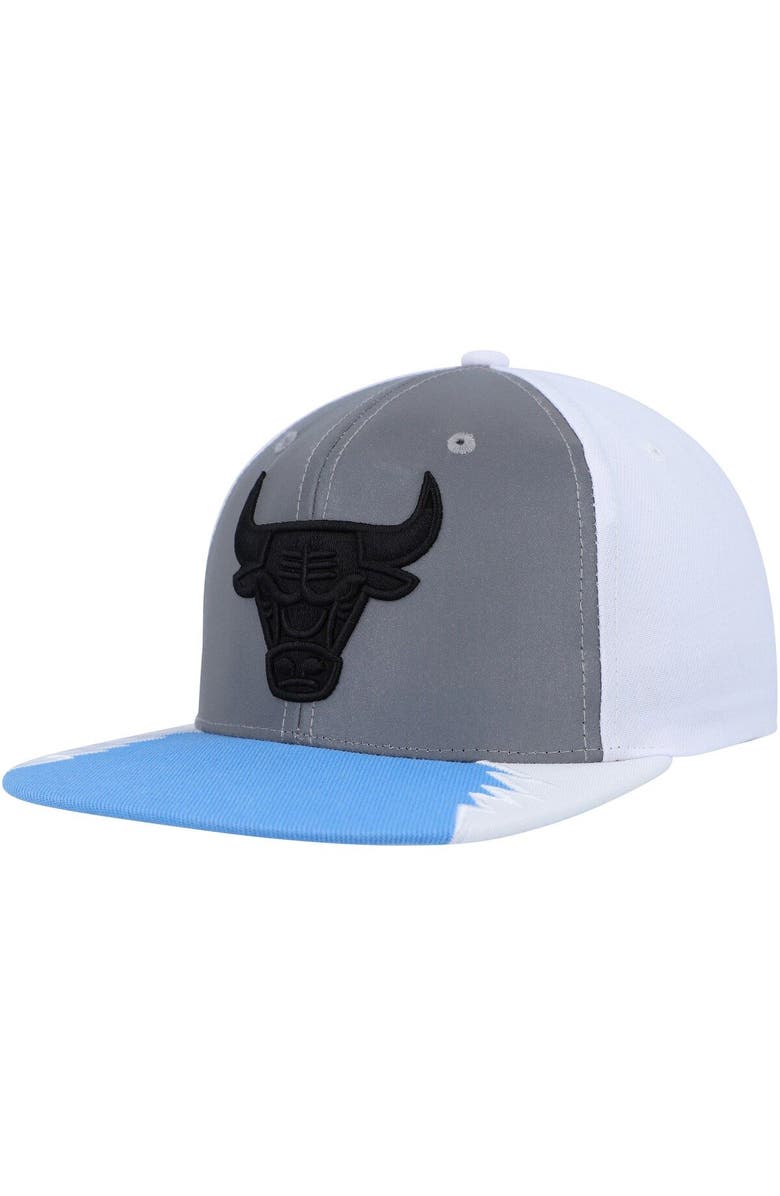 Mitchell & Ness Men's Mitchell & Ness Silver/Blue Chicago Bulls Day 5 Snapback Hat, Main, color, Silver
