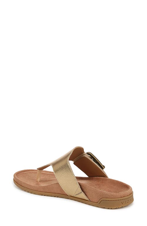 Vionic Emma Flip Flop In Gold