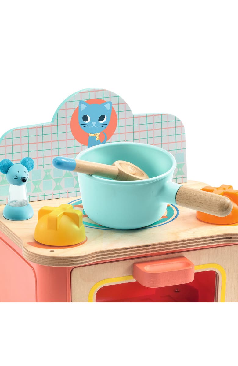 Djeco Mini Cook Playset, Alternate, color, Blue Multi