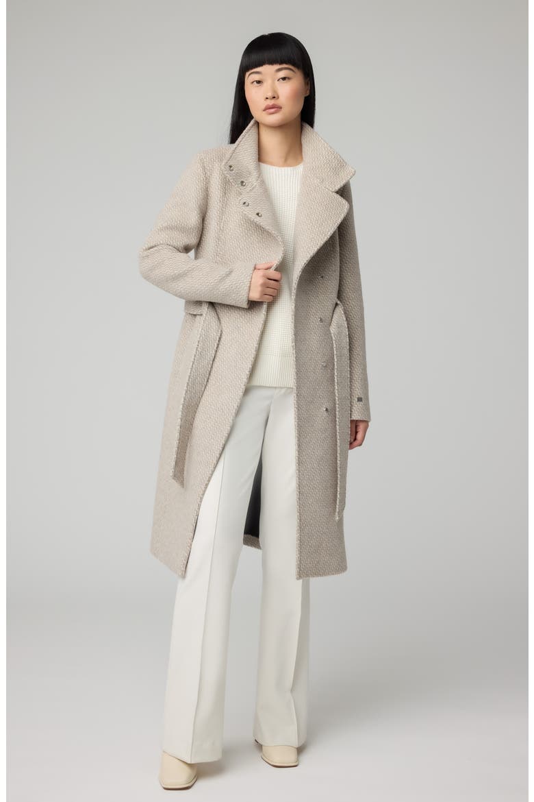 Genie Belted Coat, Alternate, color, HUSH