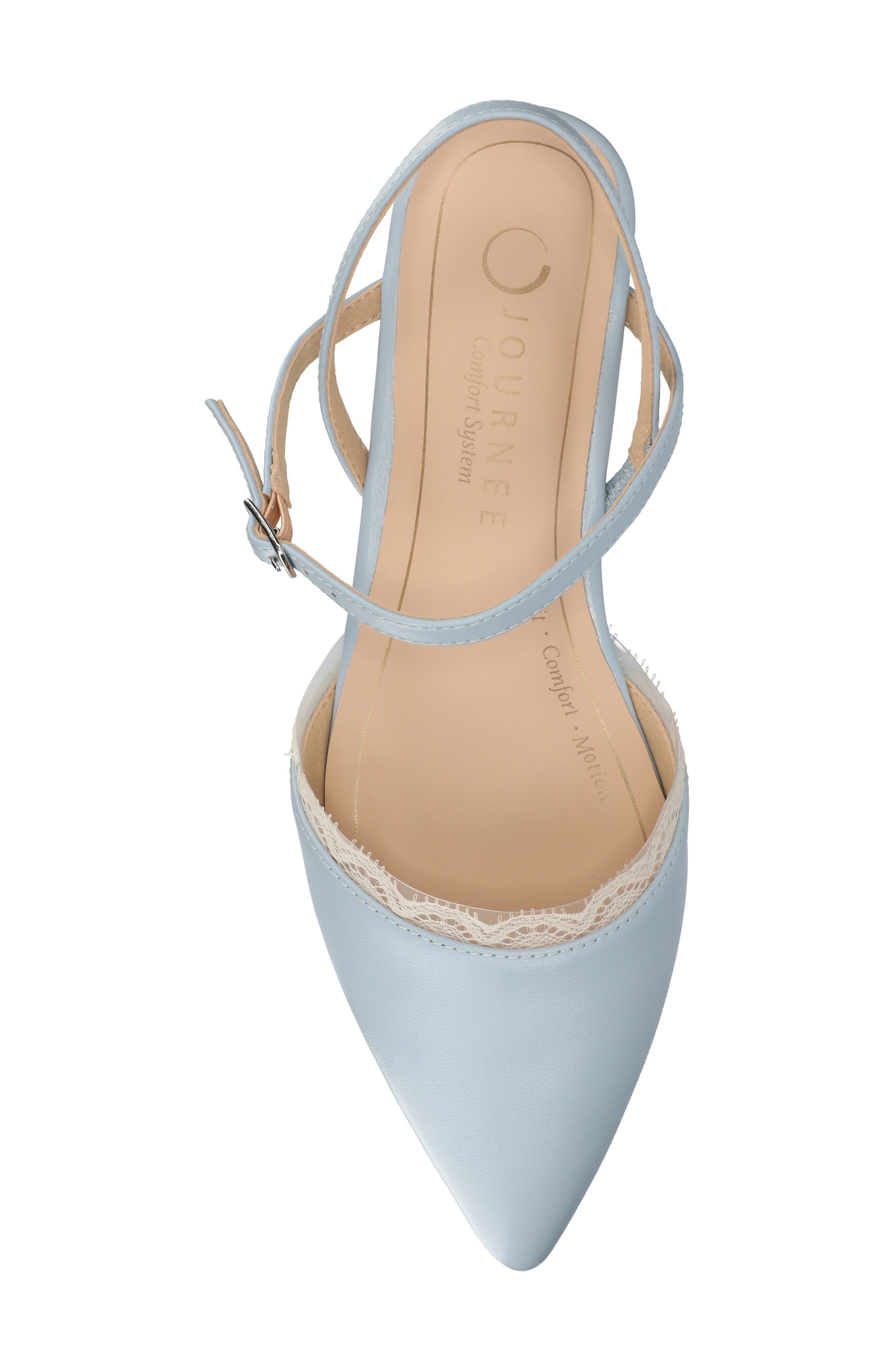 Martine SuperNatural Shades Slingback Flat, Alternate, color, SKY BLUE LACE