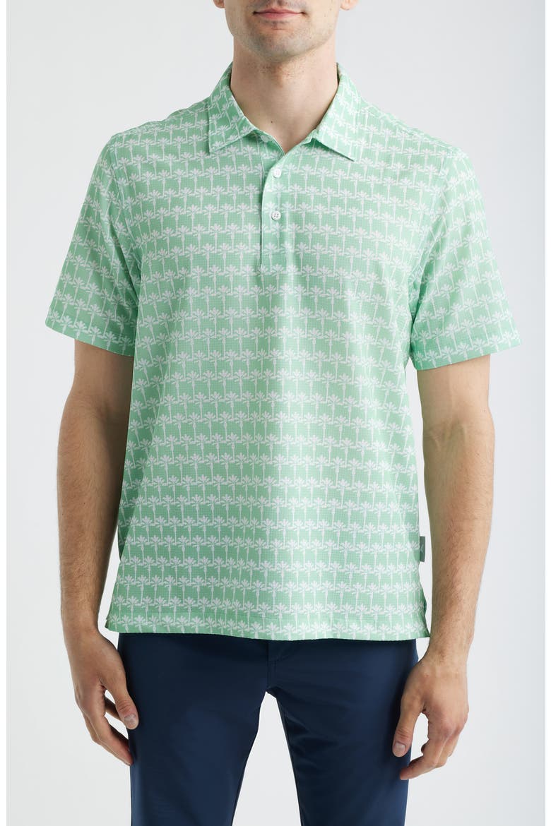 Bahama Coast Palm Reader IslandZone® Polo, Main, color, MINT MOJITO