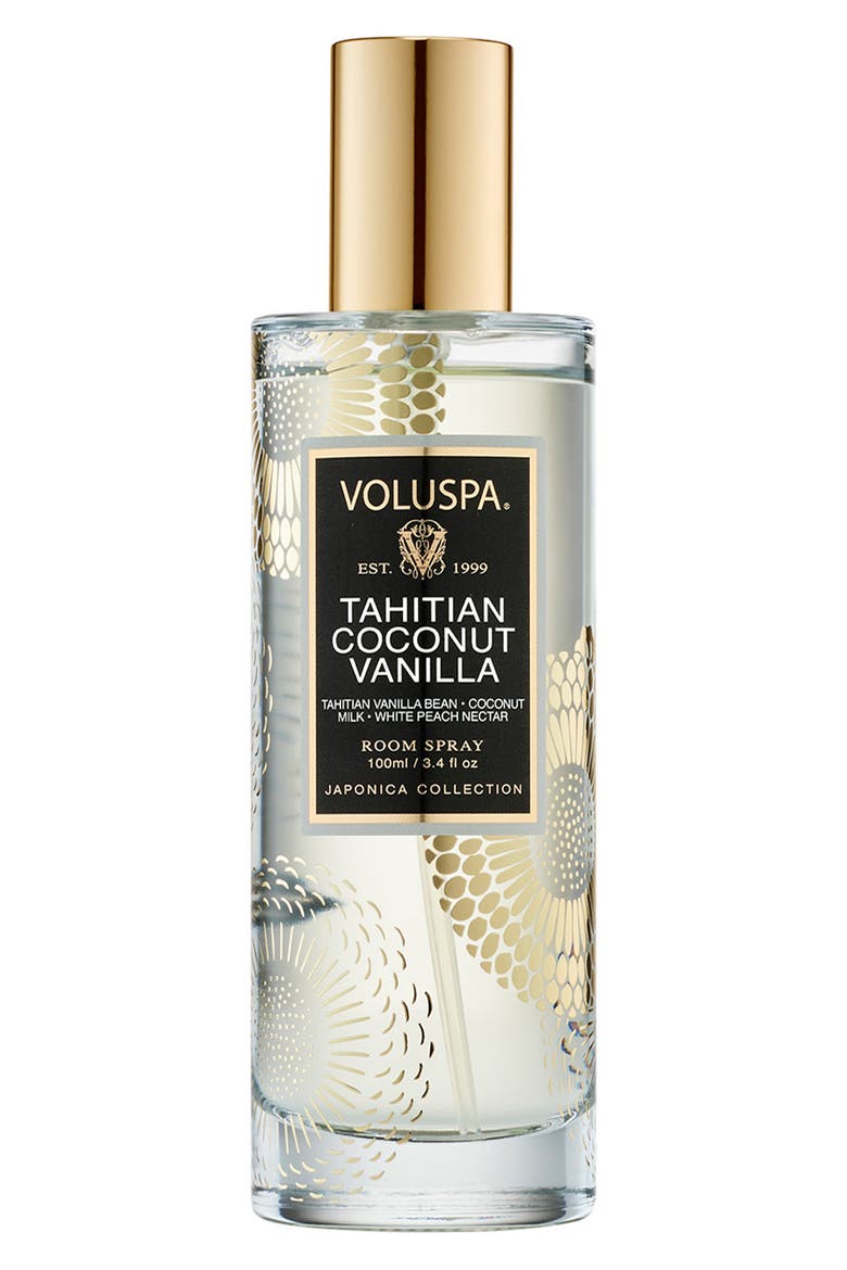 Tahitian Coconut Vanilla Room Spray, Main, color, WHITE