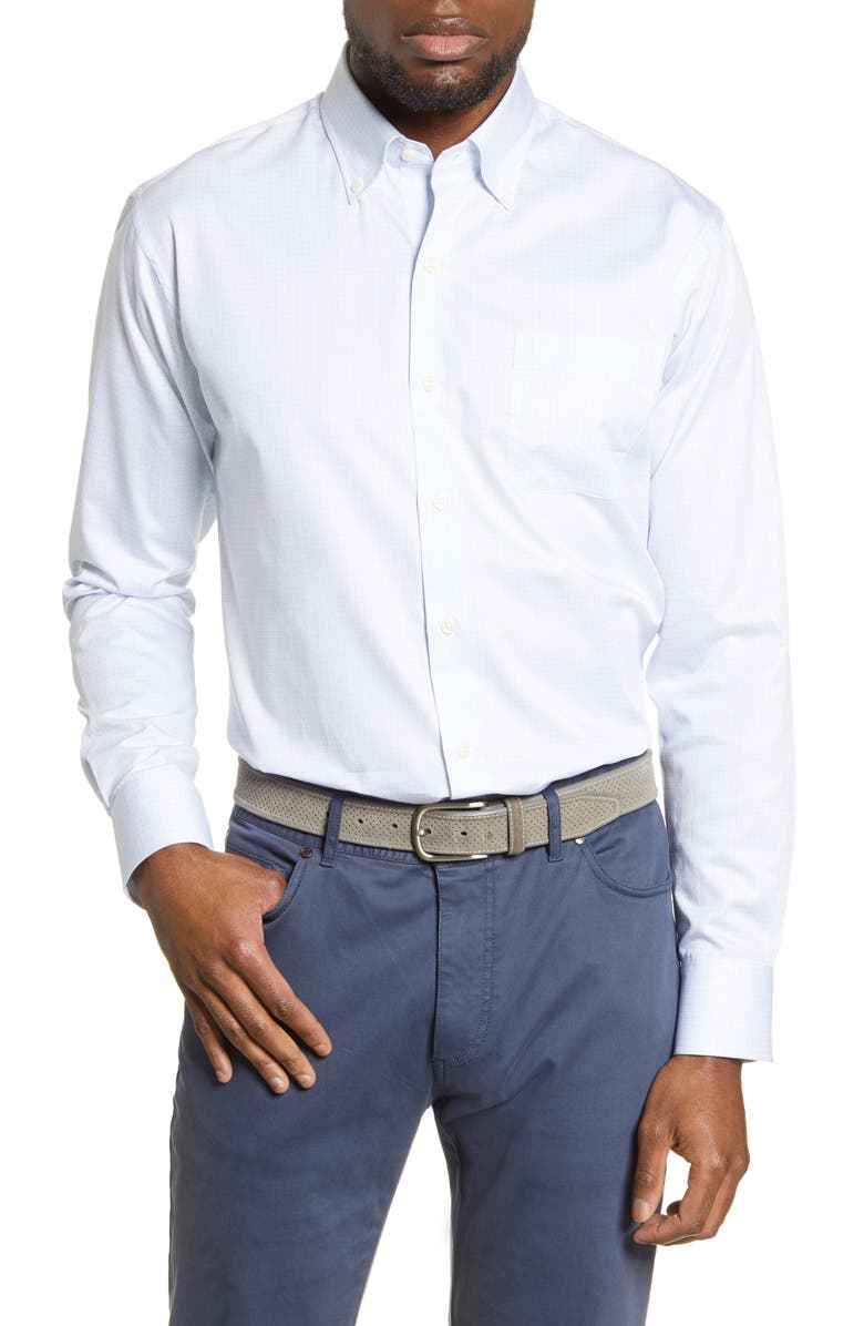 Peter Millar Black Balsam Button-Down Shirt, Main, color,