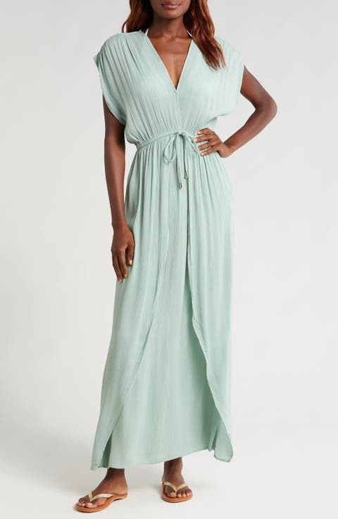 Wrap Maxi Cover-Up Dress
