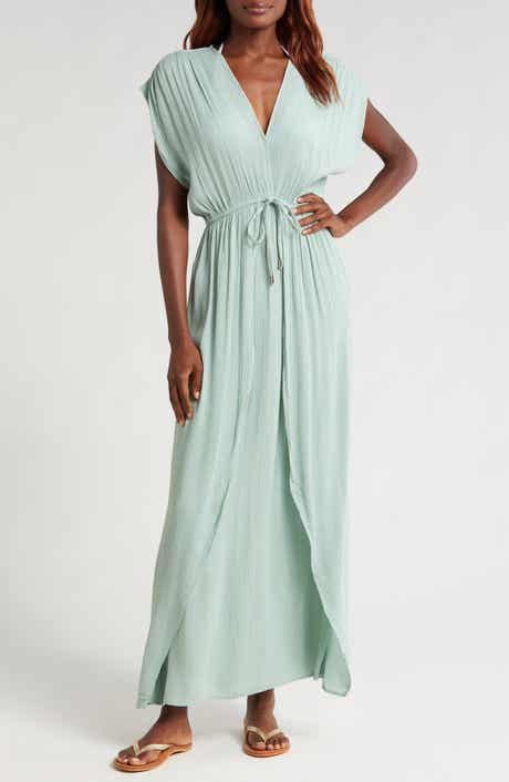 Elan Wrap Maxi Cover-Up Dress