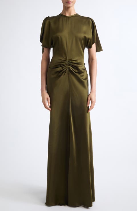 Isabella Short Sleeve Column Gown