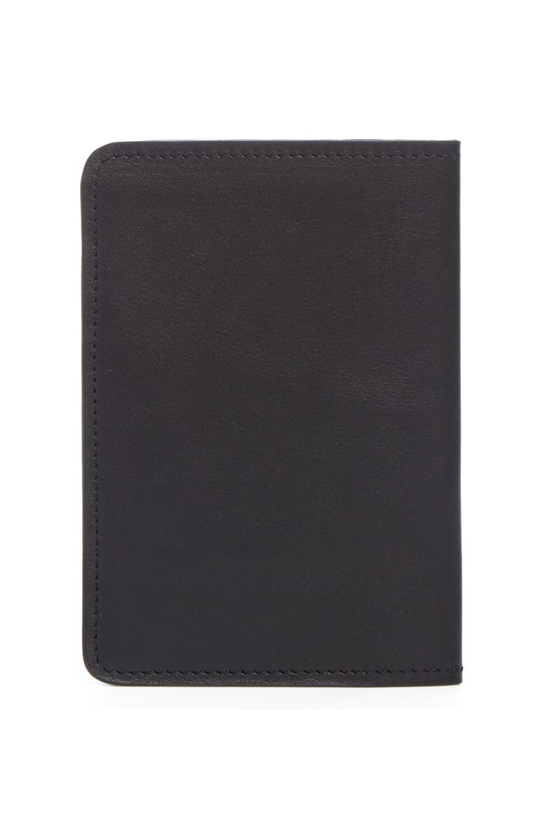 Earhart Leather Passport Case, Alternate, color, Black