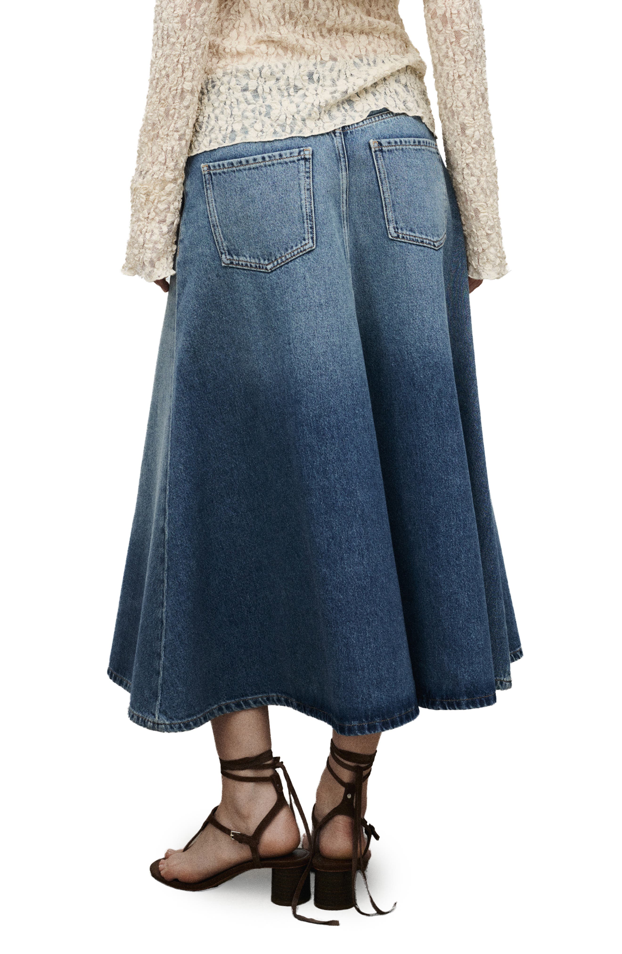 Alice Denim Maxi Skirt - image 2